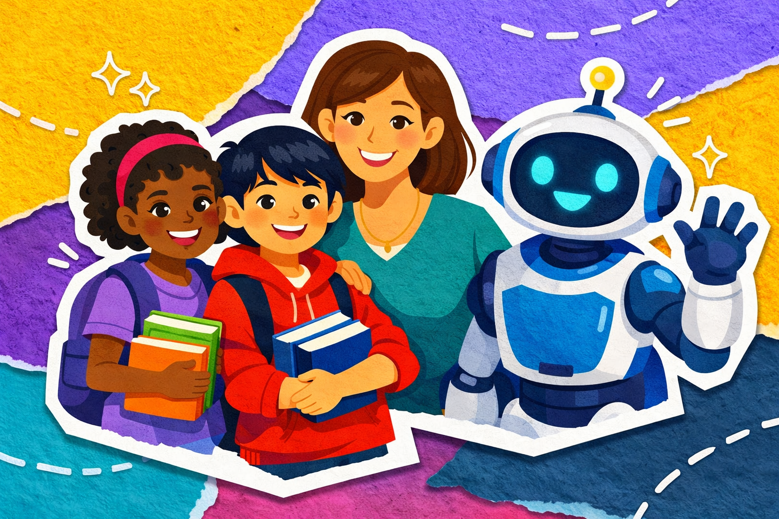 Parents and kids learning together with AI support